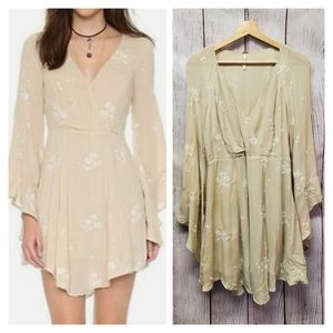 Free People Jasmine Embroidered Dress - Size 4